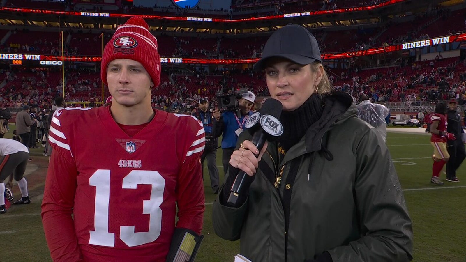 'I have so much help around me': Brock Purdy talks after the 49ers' win over the Bucs