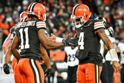 Browns' Watson tosses TD in 'special' home debut