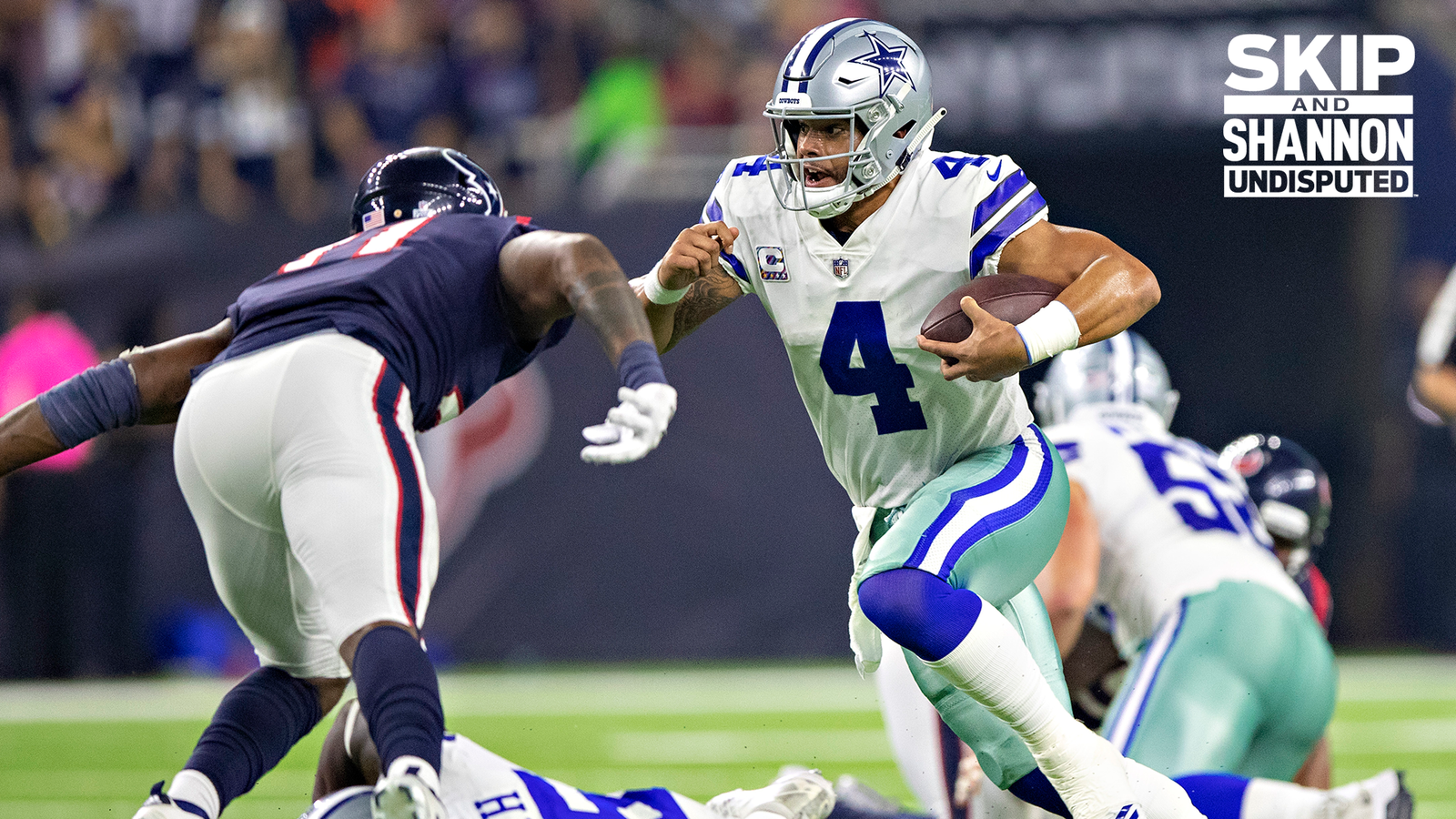 Skip Bayless and Shannon Sharpe look to Week 14’s matchup between the Cowboys and the Houston Texans and pick a winner in this epic matchup. 