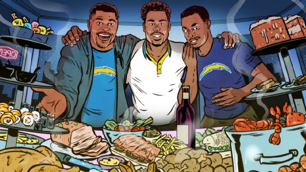 'Load up big fella': Inside Khalil Mack's Friday night dinners with the Chargers