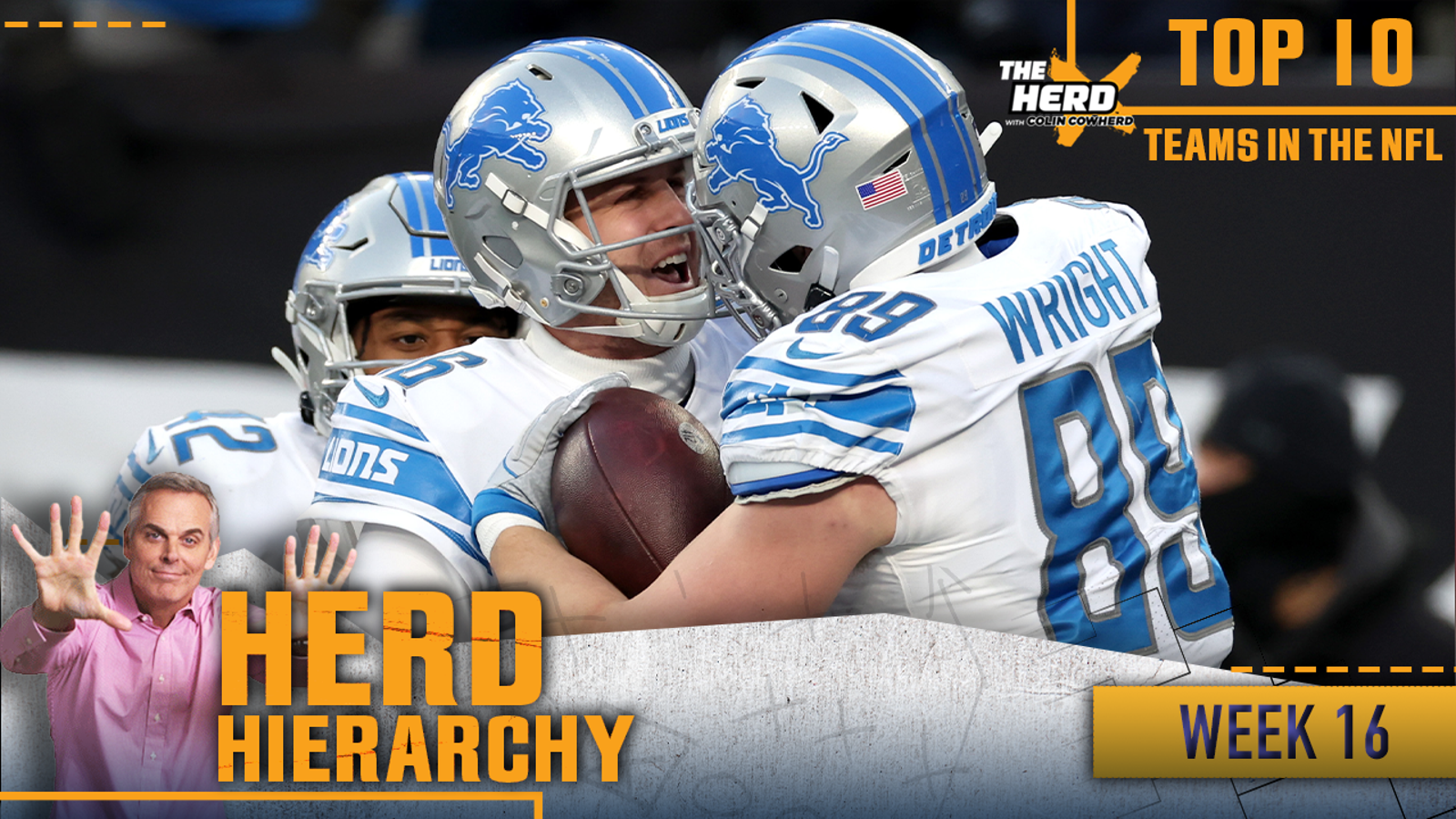 Herd Hierarchy: Lions leap in, Jaguars, Bengals pack Colin's Top 10 into Week 16 