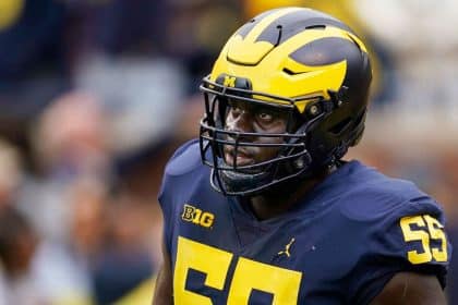 Through triumph and tragedy, Michigan's Olu Oluwatimi became the nation's top lineman