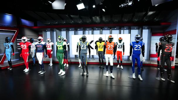 XFL reveals uniforms for 2023 season