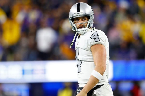 Carr thanks Raiders fans, says goodbye to Vegas