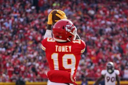 Chiefs WR Kadarius Toney primed for big role in his playoff debut