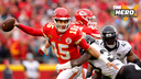 Patrick Mahomes suffers high ankle sprain in AFC Divisional Round win vs. Jags | THE HERD