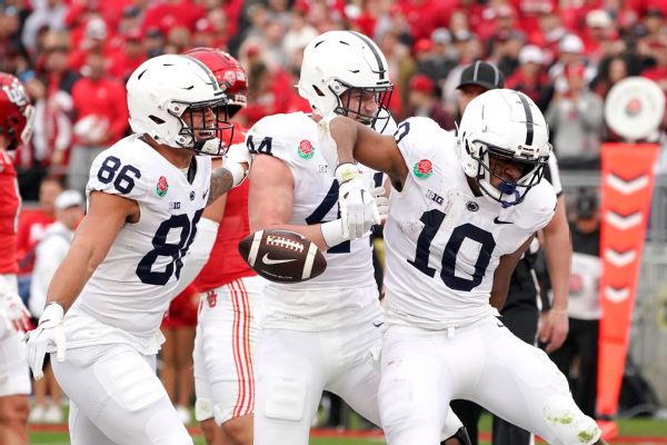 PSU QB Clifford caps career with Rose Bowl win