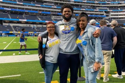 Rams' Make-A-Wish recipient hits the gym with Aaron Donald