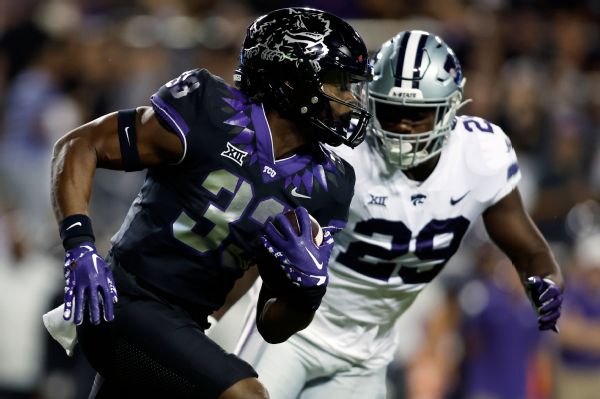 TCU RB Miller (MCL sprain) 50-50 for title game