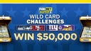 Win up to $100K playing FOX Bet Super 6 Super Wild Card Weekend challenges