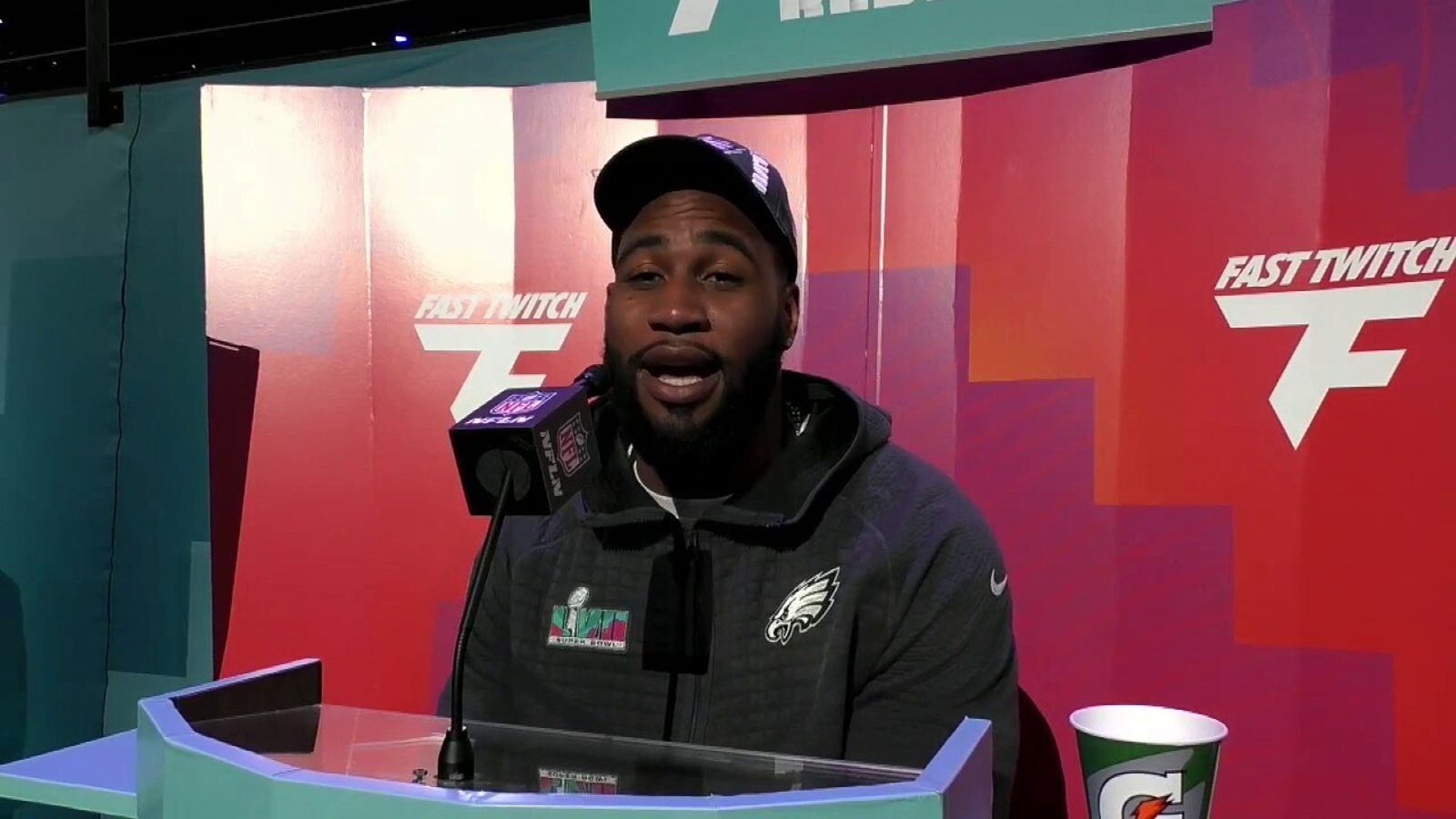 Eagles' Haason Reddick on sacking Patrick Mahomes in the Super Bowl