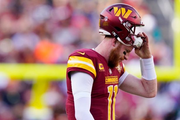 Commanders release QB Wentz after one season