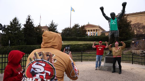 Kansas City Chiefs fans courting the wrath of Philadelphia's Rocky statue curse
