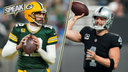 Should Jets want Derek Carr or Aaron Rodgers next season? | SPEAK