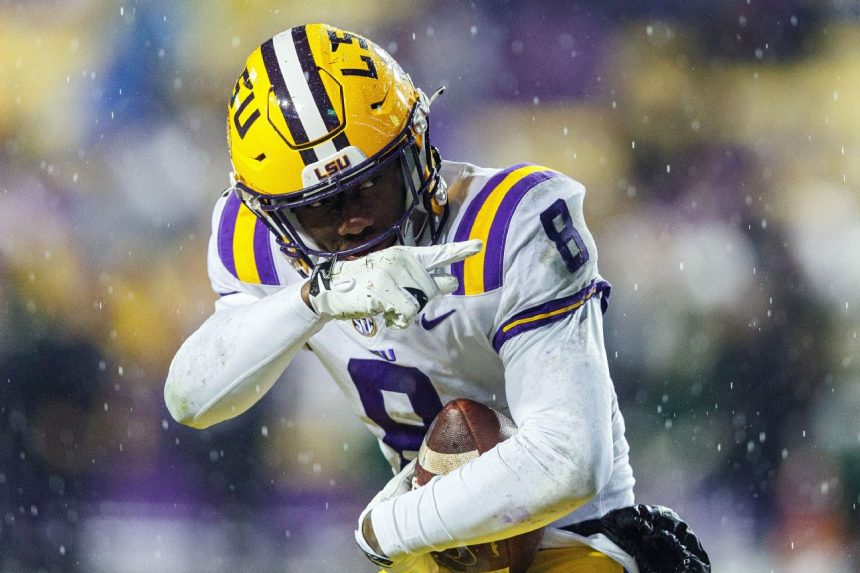 Top LSU WR Nabers arrested on weapon charge