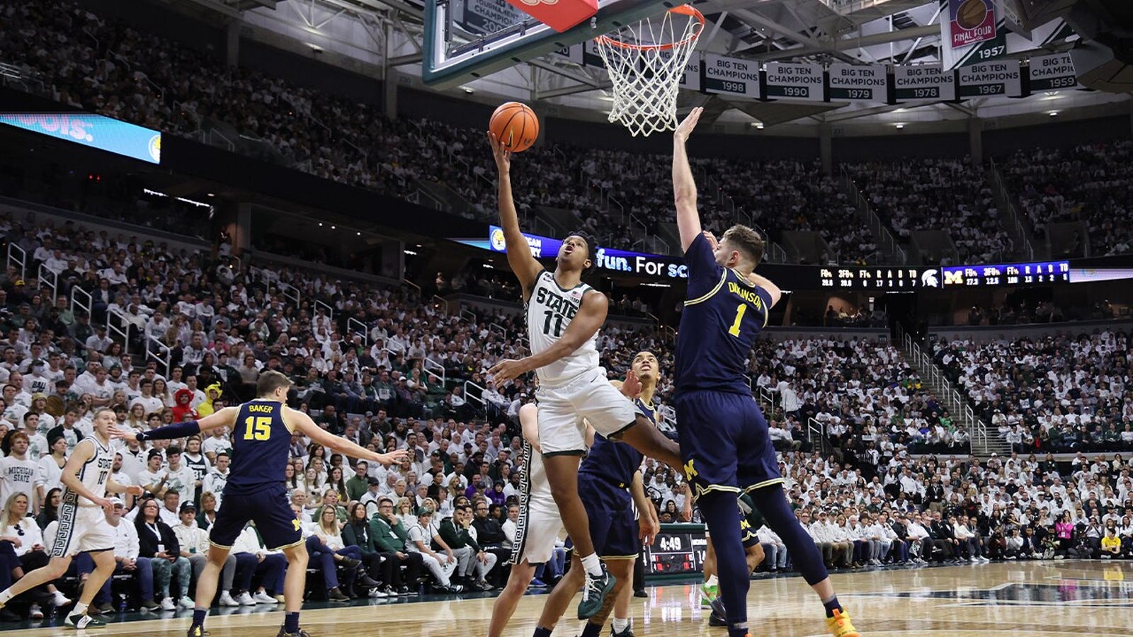 A.J. Hoggard carries Michigan State past Michigan