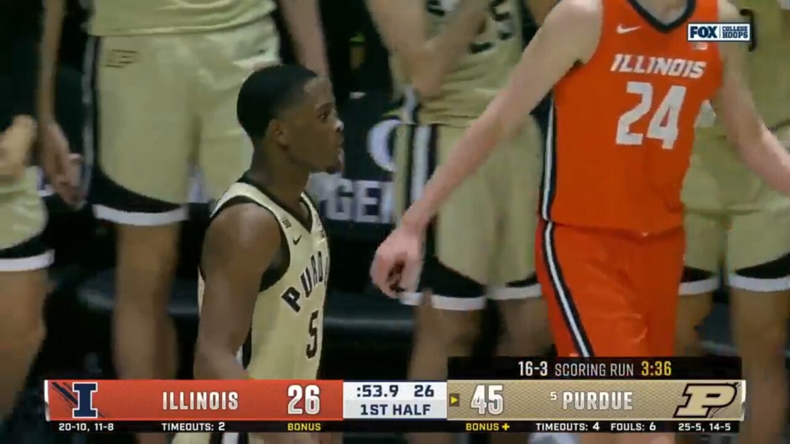 Purdue's Brandon Newman knocks down a long 3-pointer vs. Illinois