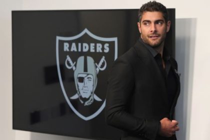 How does Jimmy Garoppolo's arrival affect Raiders' QB draft plans?