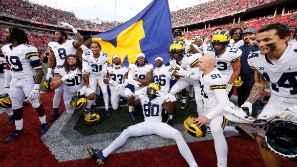 Michigan enshrines flag planted on Ohio State turf after win