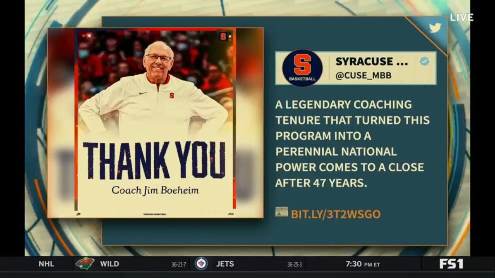 Jim Boeheim steps down