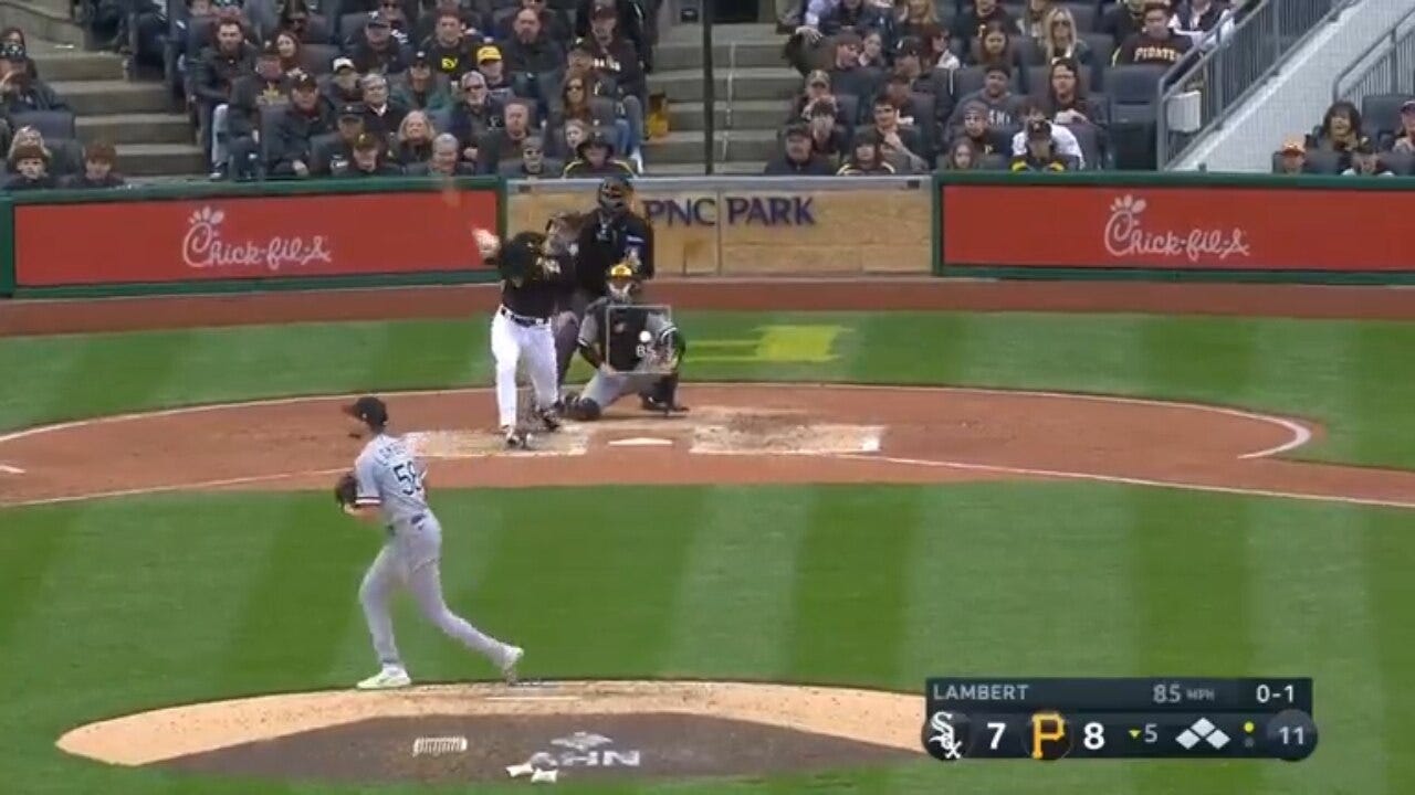 Bryan Reynolds clears the bases on a little-league home run in Pirates' 13-9 victory over White Sox