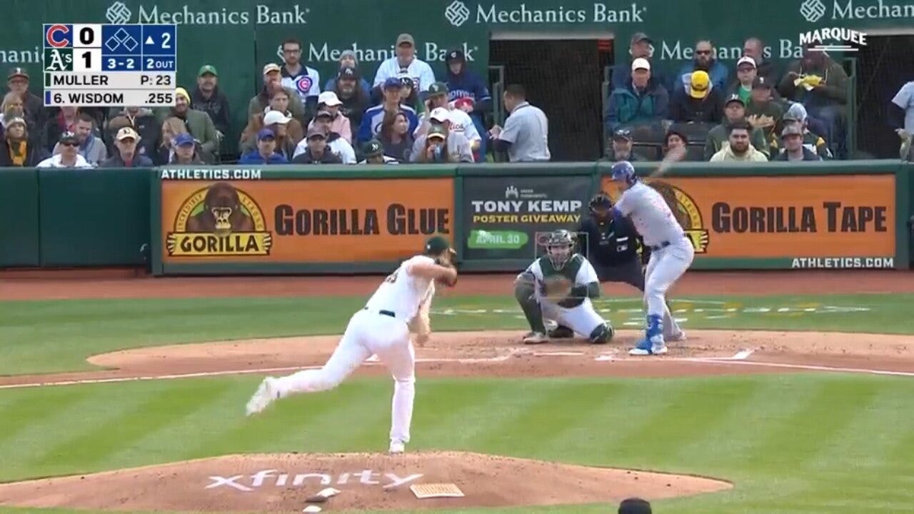 Cubs' Patrick Wisdom goes yard AGAIN, this time against the Athletics in Oakland