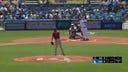 Dodgers' Will Smith smacks a home run off the foul pole to help jump out to an early 1-0 lead against the Diamondbacks