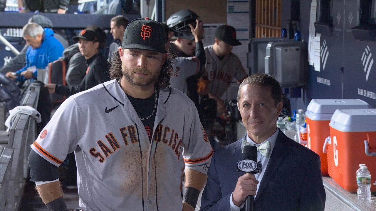 Giants' Brandon Crawford talks with Ken Rosenthal about his home run, and his brother-in-law Garrit Cole