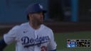 J.D. Martinez sends a two-run homer to center field for an early Dodgers lead