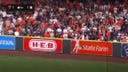 Nick Castellanos gets up and robs Alex Bregman of a home run as the Phillies and Astros are tied