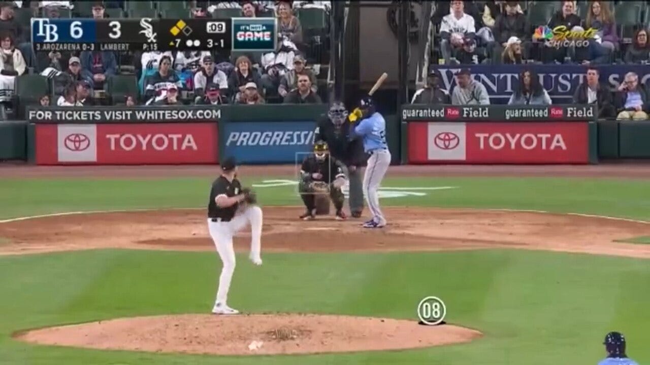 Randy Arozarena's three-run homer caps off a 10-run seventh inning for the Rays vs. the White Sox