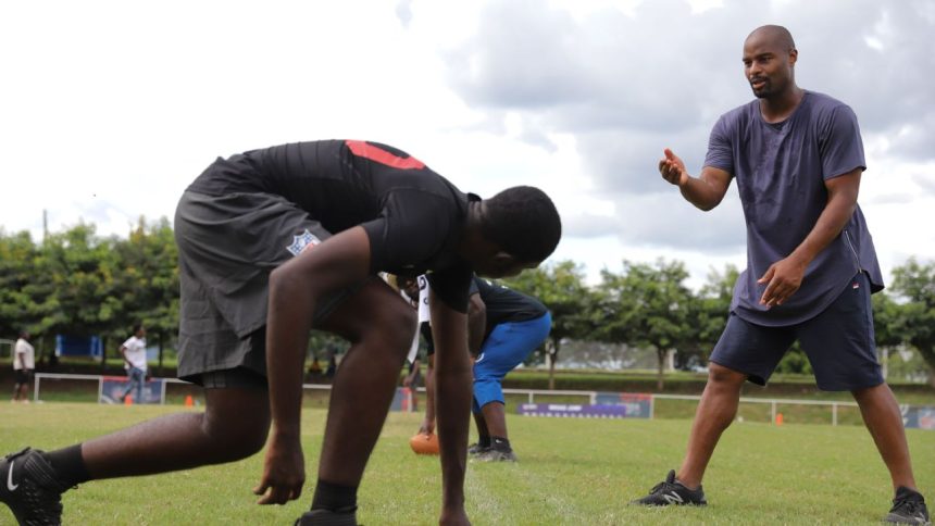 Umenyiora recruiting younger players for NFL camps in Africa