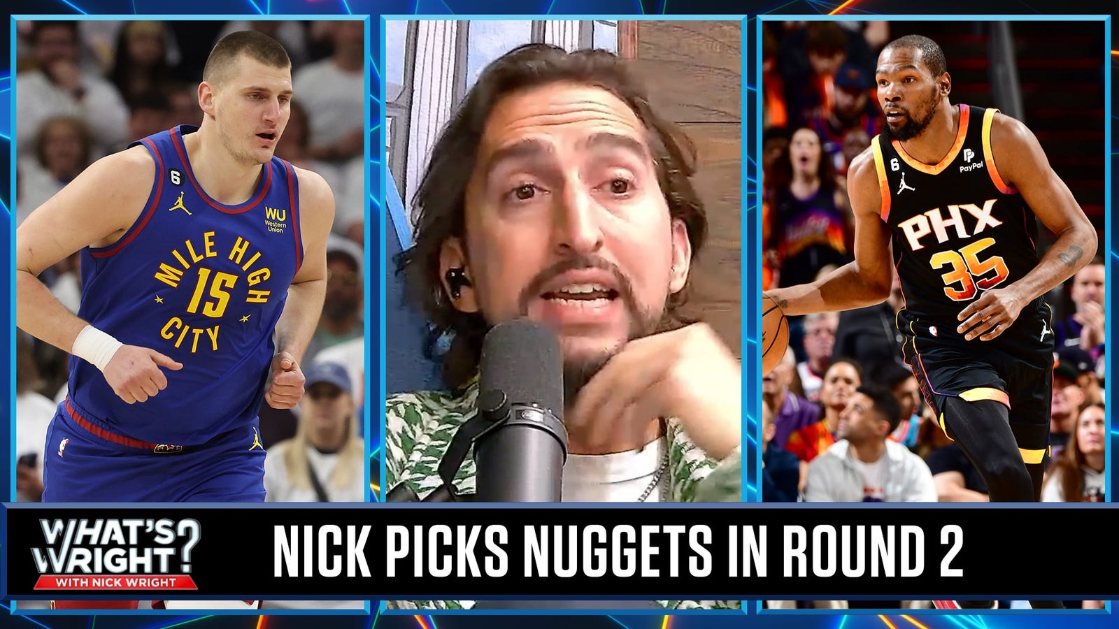 Nick Wright defends picking Nuggets over Suns