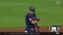 Mauricio Dubón singles in the fifth to drive in another Astros run against the Giants