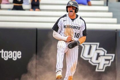 Private planes, pickup trucks and a full calendar: How UCF's John Rhys Plumlee juggled football and baseball this spring