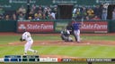 Rangers' Marcus Semien sends a solo shot to left-center field, extending the lead against his former team