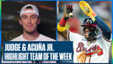 Yankees' Aaron Judge & Braves' Ronald Acuña Jr. highlight Ben's team of the week | Flippin' Bats