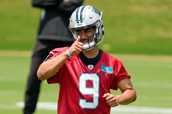 Young in 'complete command' at Panthers' camp