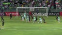 León's William Tesillo punches in a BEAUTIFUL header to take an early lead over LAFC