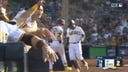 Padres put two on the board vs. the Rays after a Juan Soto sac fly and Manny Machado fielder's choice