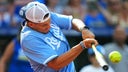 Patrick Mahomes shows off skills at Royals celebrity softball game