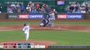 Reds' Stuart Fairchild knocks a solo home run against the Royals