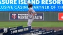 Tigers' Javier Báez demolishes a three-run homer to left field, extending the lead vs. the Twins