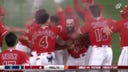 Angels' Michael Stefanic hits a WALK-OFF single in the tenth inning to defeat the Yankees, 4-3