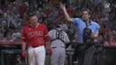 Angels' Nick Ramirez EJECTED after yelling at the Ump on a strike-out call against Yankees