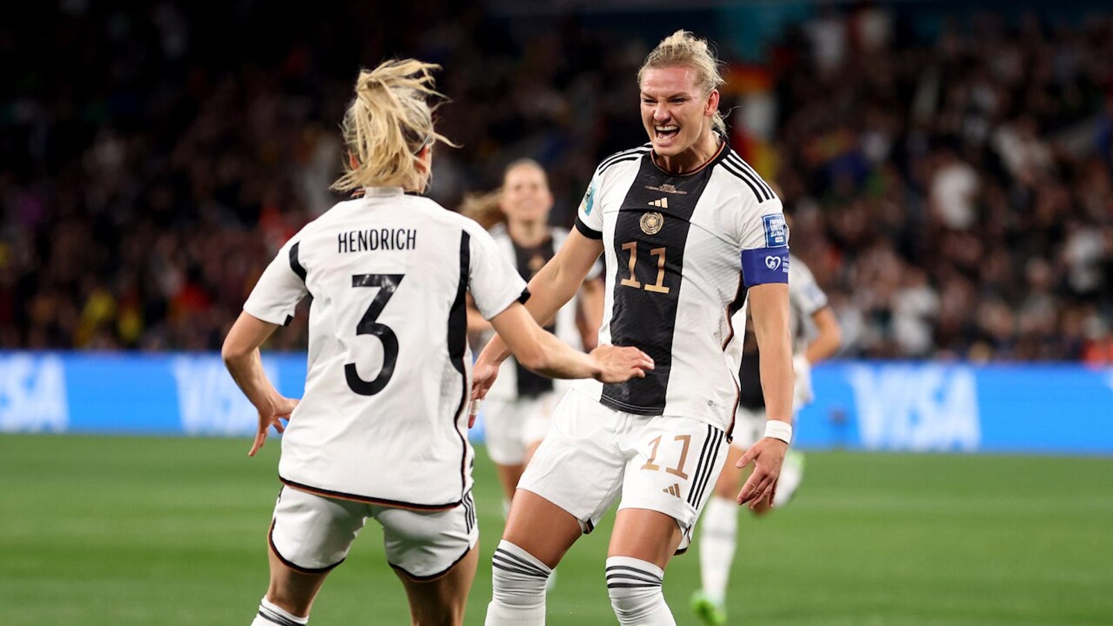 Germany's Alexandra Popp scores a goal vs. Morocco