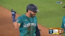 Mariners' Jose Caballero slaps an RBI single up the middle to tie the game against the Astros