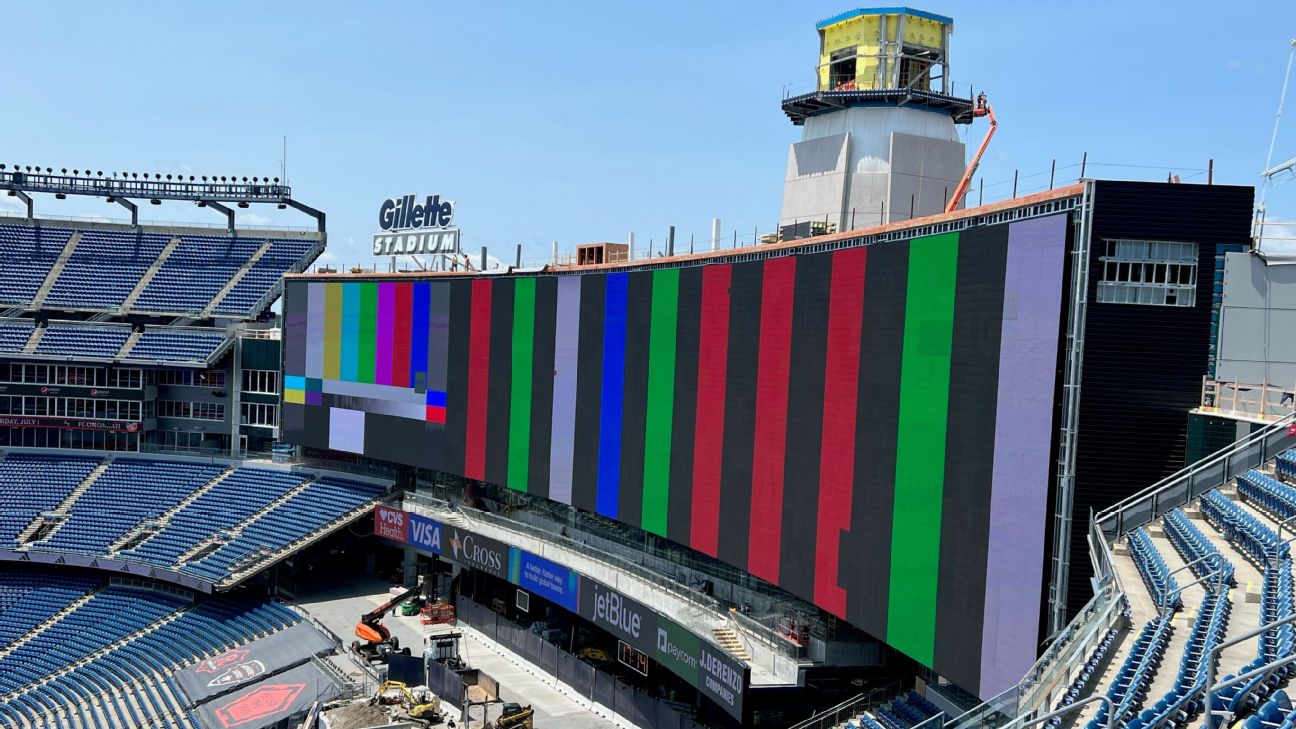 Pats unveil massive new video board at Gillette - BigPaulSports