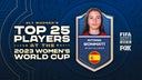 Top 25 players at Women's World Cup: Aitana Bonmatí