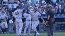 Yankees' Giancarlo Stanton goes 455 feet for a two-run homer in the first inning vs. the Rockies